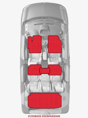 ЭВА коврики «Queen Lux» комплект для Peugeot 206 RC